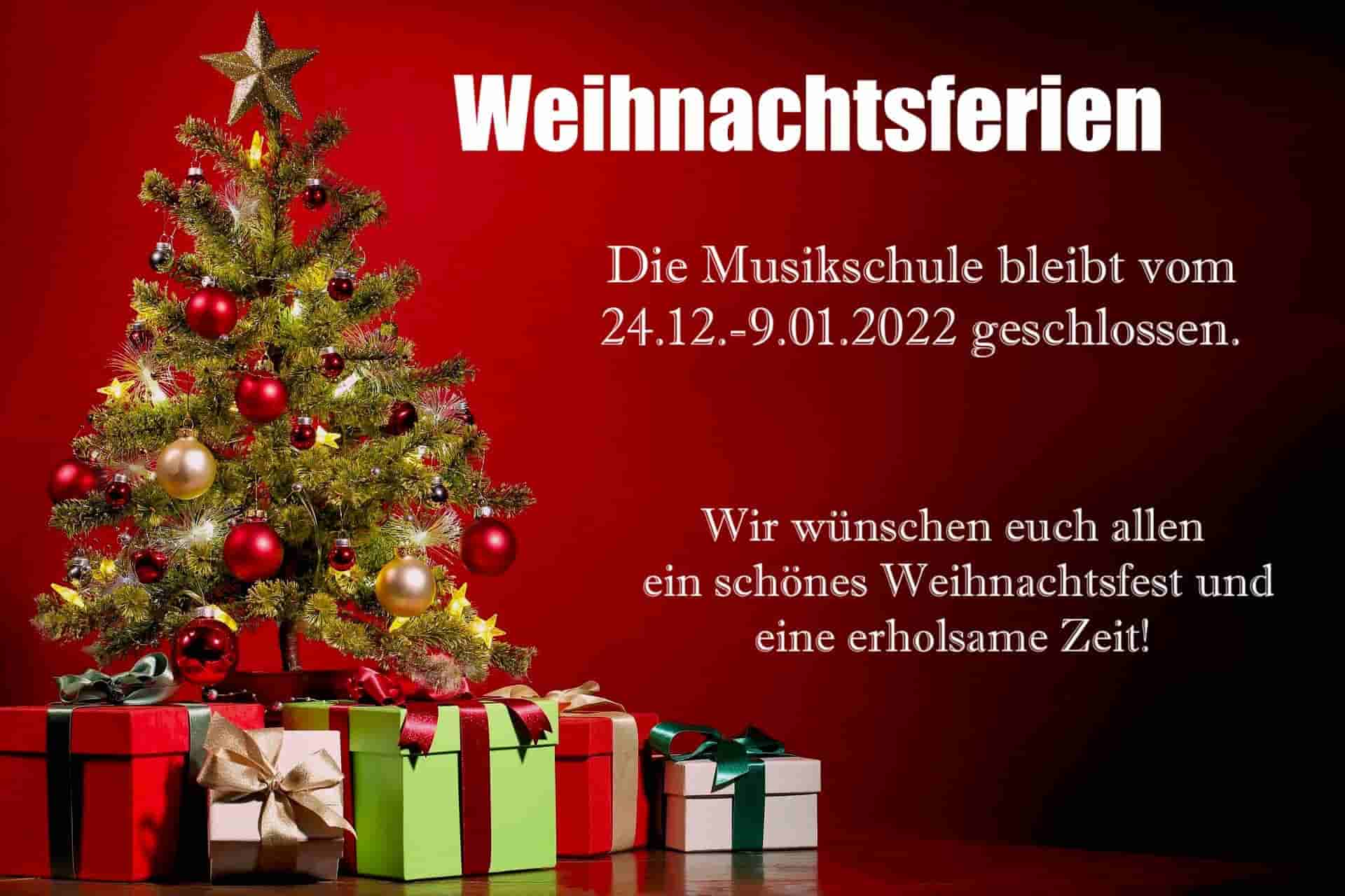 weihnachsferien 2022